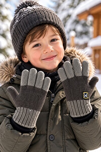 minik'o kids قفازات تريكو للأولاد من 4-8 سنوات من كيتي 26235-16