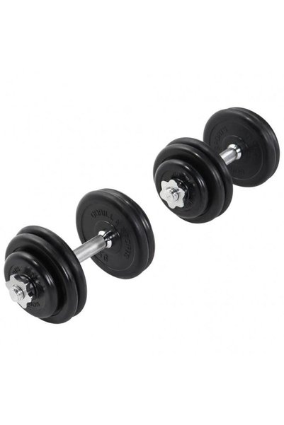 Gorilla Sports Σετ αλτήρων με ελαστική επένδυση 20 - 30 KG 30 KG