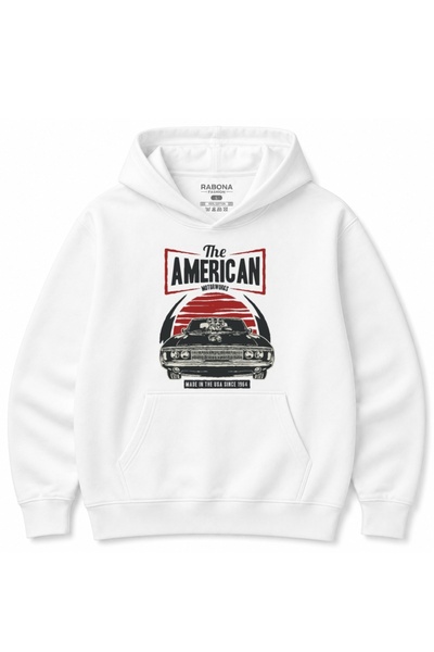 Rabona Fashion American Motorworks 1964 – Hanorac cu grafică retro cu mașini ...