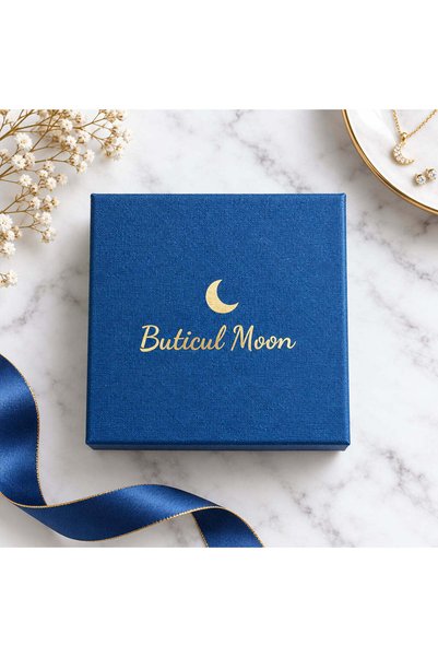 Buticul Moon Colier Baguette Glamour-Placat aur 18K- Certificat de garantie 24 luni