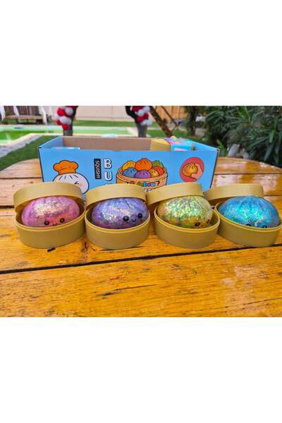 SquishyFun Găluște cu sclipici și bile colorate