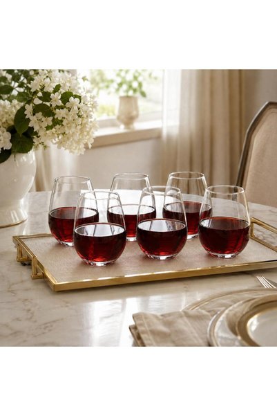 Warehouse Set of 6 transparent cups
