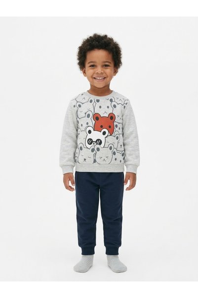 esmababykids Boys' Fleece Suit Winter Bottom Top Suit