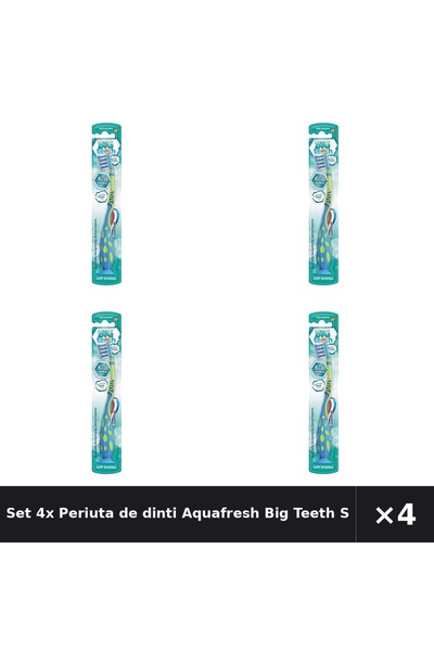 Aquafresh Set 4x Periuta de dinti Big Teeth Soft