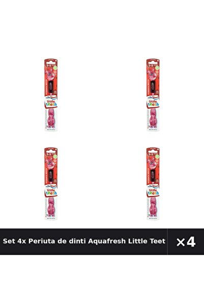 Aquafresh Set 4x Periuta de dinti Little Teeth Soft