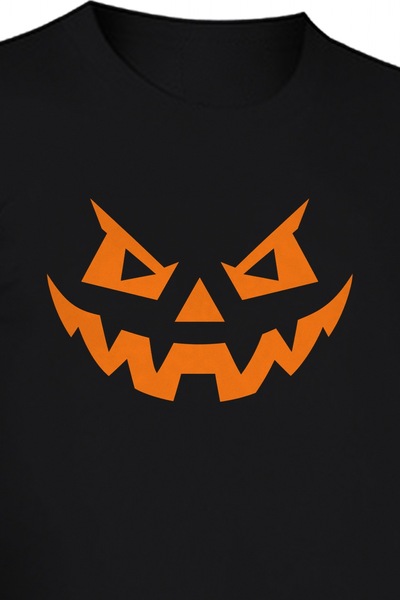 Amprenta Divertis Tricou cu Mânecă Lungă Halloween Unisex Dovleac Zâmbitor – ...