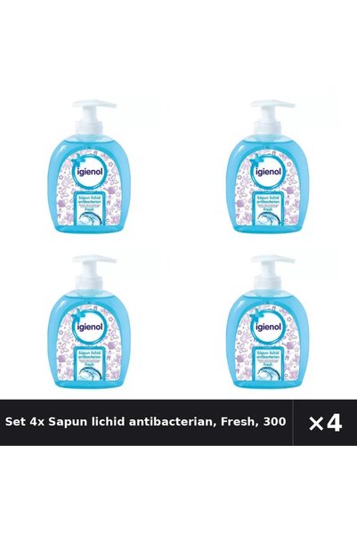 Igienol Set 4x Sapun lichid , Fresh, 300 ml,