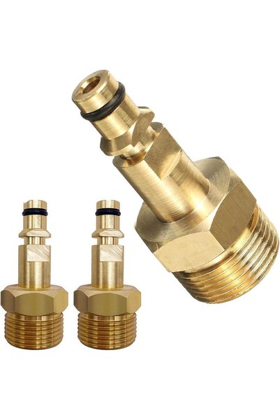 LAXDAMRE 2 PCS High Pressure Washer Hose Adapter, M22 Adapter Quick Connect F...