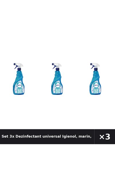 Igienol Set 3x Dezinfectant universal Igienol, marin, 750 ml