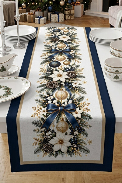 Bertille Home Божићна серија 140x40 цм дигитално штампана трка (Божићни Ноел)
