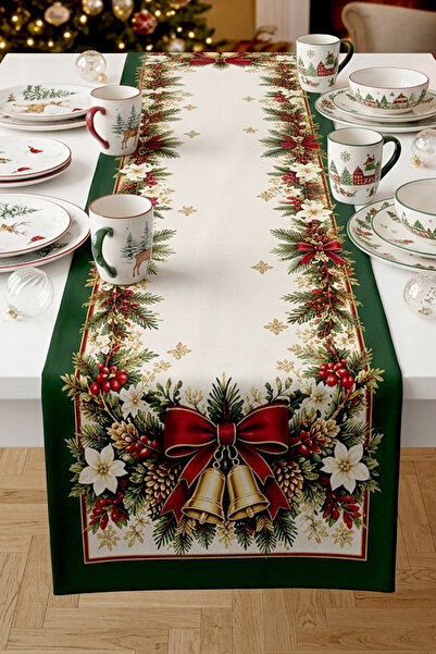 Bertille Home Божићна серија 140x40 цм дигитално штампана трка (Божићни Ноел)