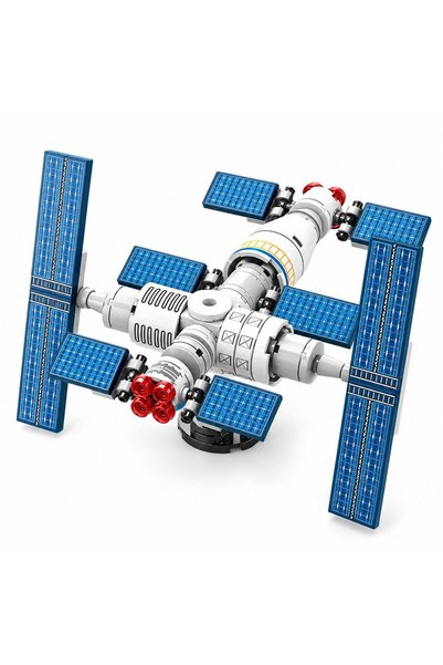 Leski Конструктор, Лески, Модел на космическа станция, 96 части, 15x14x9.5 см...