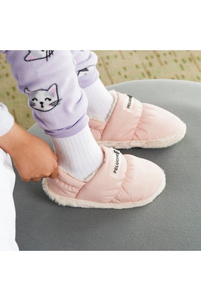 Peluche Pink Parachute Child Slipper Çocuk Günlük Ev Pandufu PAR-CPE Pembe