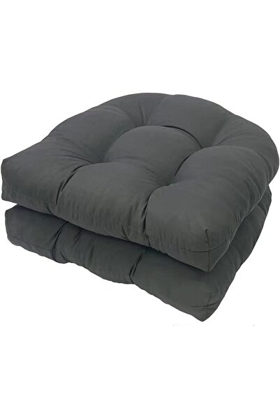 GENERAL Patio Cushion Outdoor Chair Cushion Set of Two, Indoor/Outdoor Wicker...