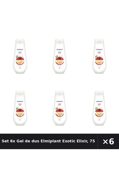 ELMIPLANT Set 6x Gel de dus Exotic Elixir, 750 ml