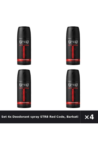 str8 Set 4x Deodorant spray Red Code , Barbati , 150 ml