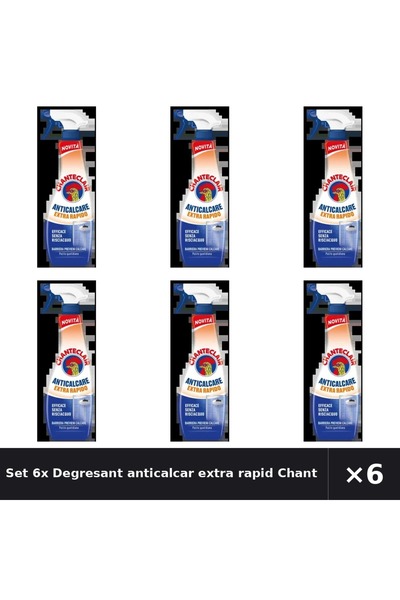Chanteclair Set 6x Degresant anticalcar extra rapid Chanteclair, 625 ml