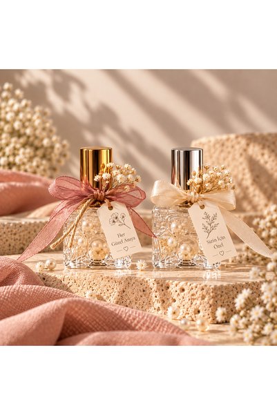 Event Signature Kişiye Özel Hediyelik 10'lu Kolonya Şişesi – Düğün Nişan Nikah Söz Kına Doğum Günü Baby Shower Gender Reveal