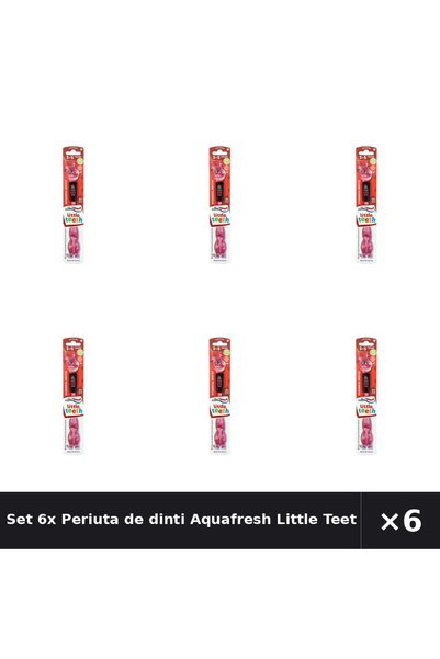 Aquafresh Set 6x Periuta de dinti Little Teeth Soft