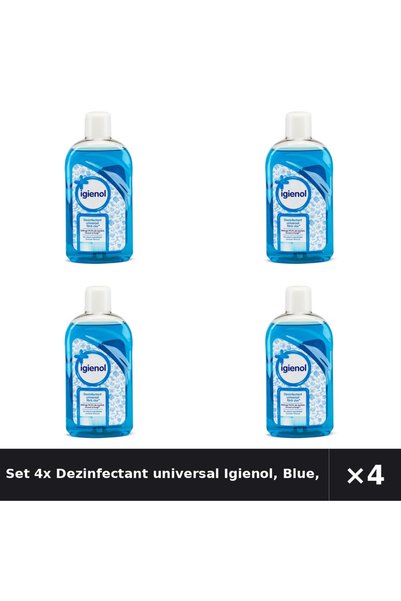 Igienol Set 4x Dezinfectant universal Igienol, Albastru, 1L