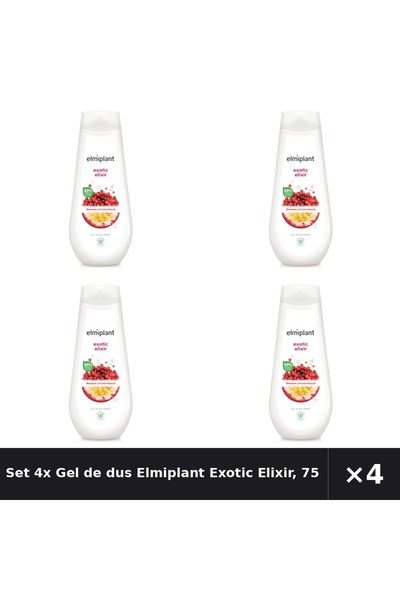 ELMIPLANT Set 4x Gel de dus Exotic Elixir, 750 ml