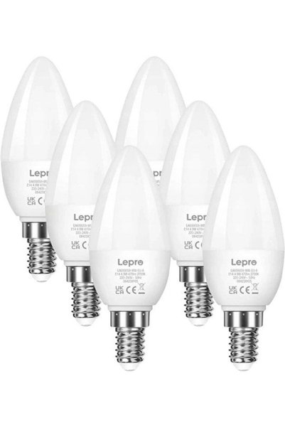 LEPRO Λάμπα LED E14, σε σχήμα κεριού, 4.2 W (40 W), 470 lm, 2700 K, Κατηγορία...