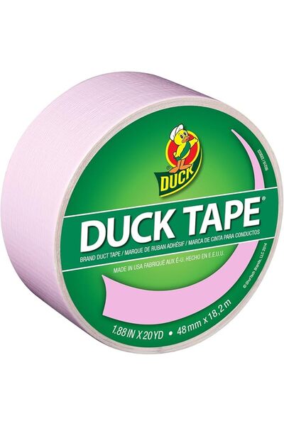 Duckie Duck شريط لاصق متين ملون من داك، أبيض، 48 مم × 18.2 متر، 1265015