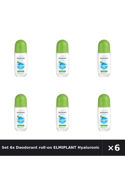 ELMIPLANT Set 6x Deodorant roll-on Hyaluronic , 50ml
