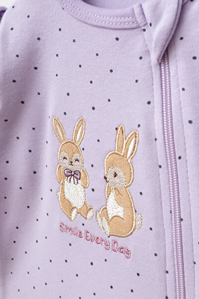 yukobaby bebeğiniz için en doğalı Baby 100% Cotton Little Hug Rabbit 3-Piece Booties Jumpsuit Newborn Hospital Release Baby Clothes 0-3 Months