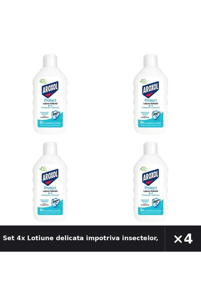 Aroxol Set 4x Lotiune delicata impotriva insectelor, Aroxol, 200 ML