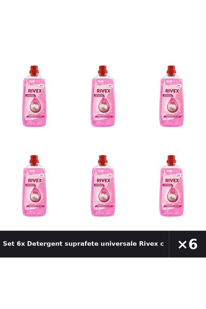 Rivex Set 6x Detergent suprafete universale cu mosc, 1 l