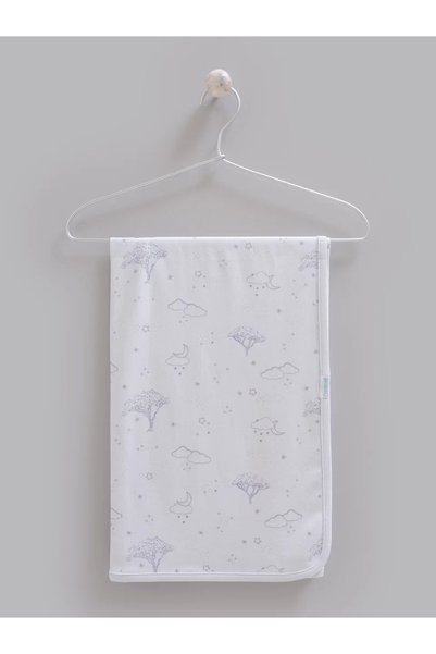 Caramell 100% Cotton Combed Cotton Baby Blanket with Seasonal Pattern 85X90 cm Stroller and Crib Cover
