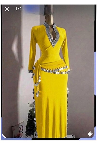 RAHAF TİCARET Two-Piece Stylish Belly Dance Costume