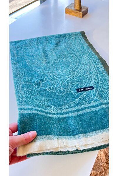 EB SCARF شال كتف من الصوف الكشميري بنمط إترو