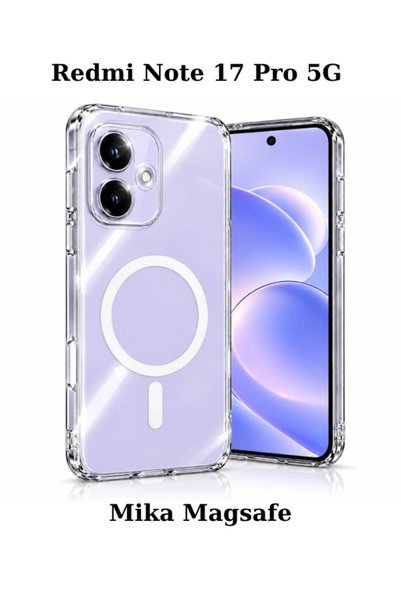 CaseTechnoo Redmi Note 17 Pro 5G Uyumlu Sararmaz Mika Magsafe Özellikli Sert ...