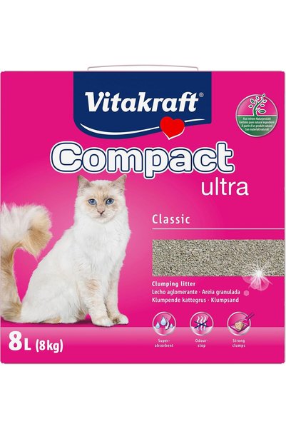 Vitakraft رمل طبيعي للقطط ذو قدرة امتصاص عالية - 8 كجم