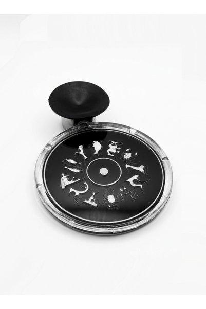 BsElektronik Indispensable Picture Holder for Labelers Nostalgia Animal Figurines Black Color Silver Design Internal Adhesion