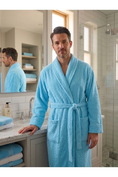 CAQQA Cotton Shawl Women's |   Men's Soft Bathrobe
