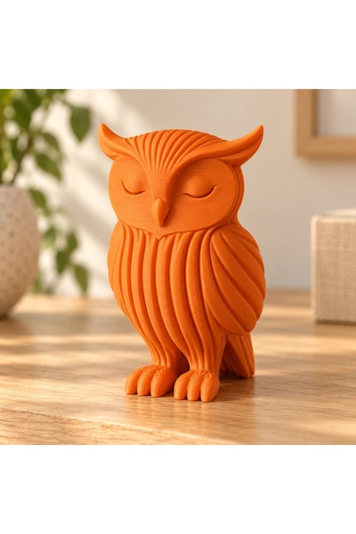 OEM Japandi 3D εκτυπωμένη διακοσμητική φιγούρα κουκουβάγιας - 5.9 × 4.98 × 8 ...