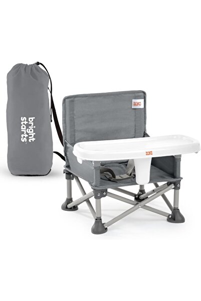 Bright Starts Pop 'N Sit Portable Booster, Indoor/Outdoor Use, Floor Seat wit...