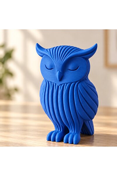 OEM Figurină decorativă bufniță Japandi, imprimată 3D - 5,9 × 4,98 × 8 cm - A...