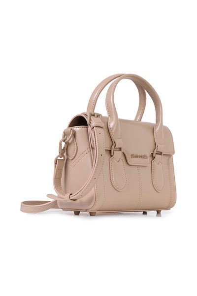 Pierre Cardin 05PO25K24260-PAR BJ حقيبة نسائية من الجلد اللامع باللون البيج