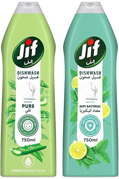 Jif Pure Hand Dishwash with Aloe Vera &amp; Mineral Salt 750ml + Antibacteria...