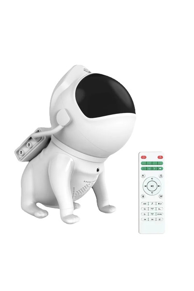MACVI Proiector de Stele Macvi® Caine Astronaut cu Lampa de Veghe, Bluetooth,...
