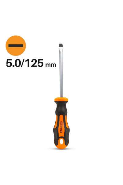 Handy Surubelnita Dreapta 5 mm, Lama Crom Vanadiu 125 mm, Maner Ergonomic Ant...