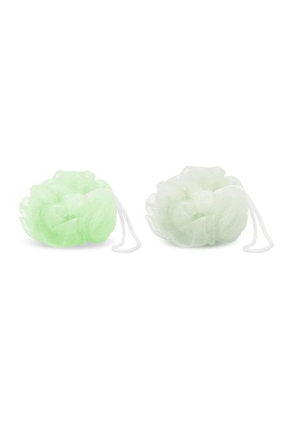 FAMİLY Set bureti baie 2 bucati, burete dus nylon, spuma eficienta, cu agatat...