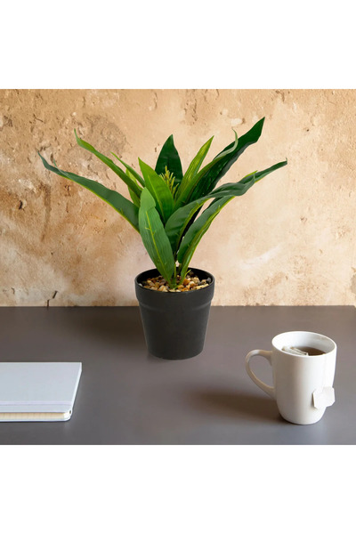 Vog und Arths Planta artificiala decorativa verde 20 cm, in ghiveci, design r...