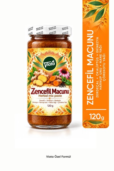 Viata Zencefil Macunu Zerdeçallı Bitkisel Karışımlı Macun 120 Gr.