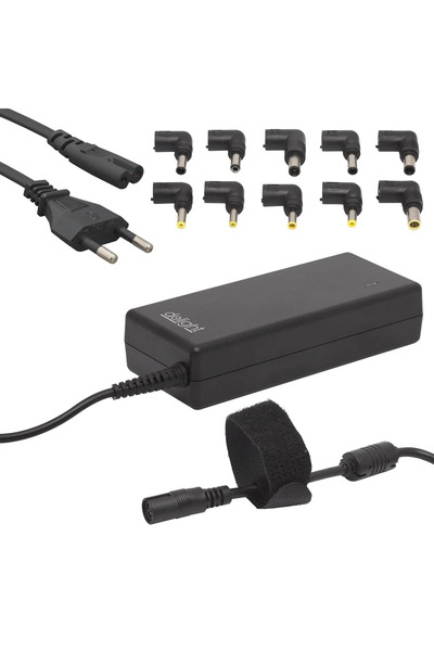 DELIGHT Încărcător laptop universal 90W, 15-20V, 6A, 110-240V, 12 mufe, compa...