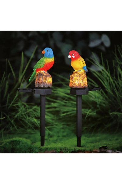 Garden of Eden Lampa solara LED papagal gradina, 42 cm, 1 LED alb cald, incar...